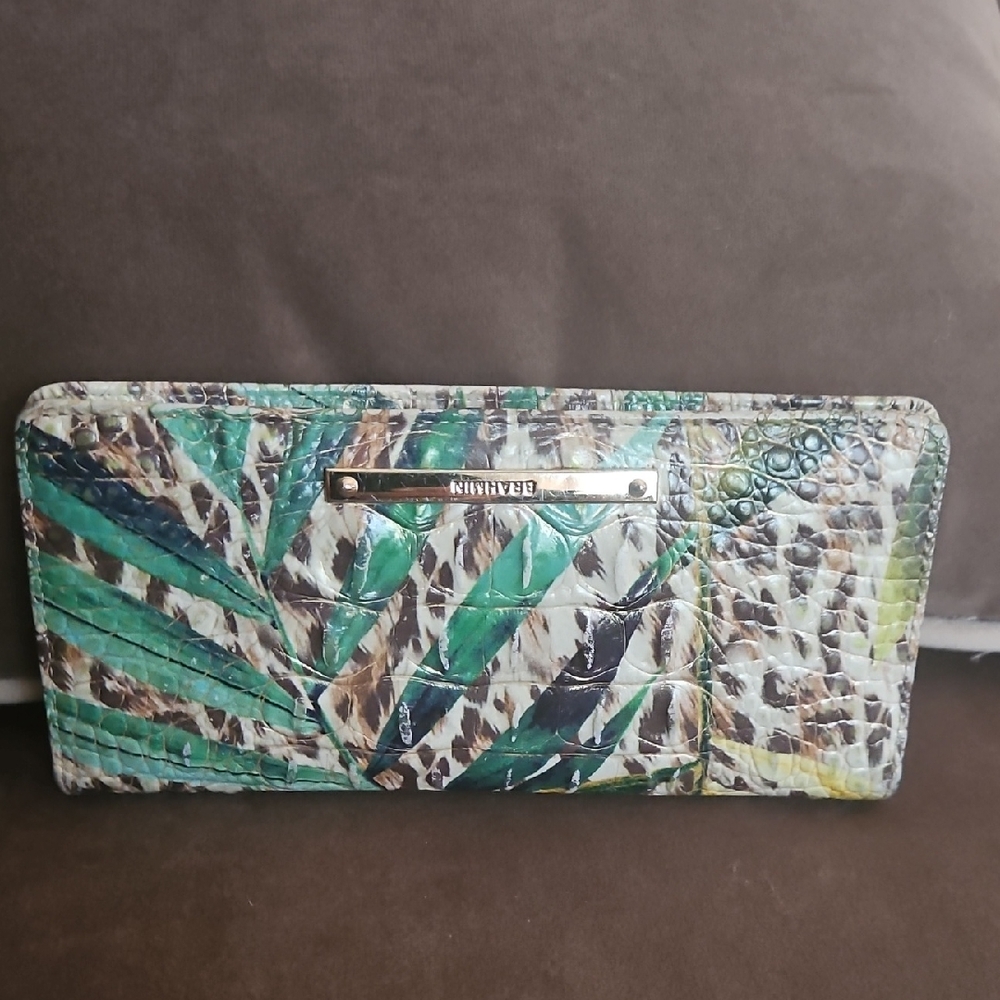 Brahmin Multicolor Crocodile Embossed Wallet